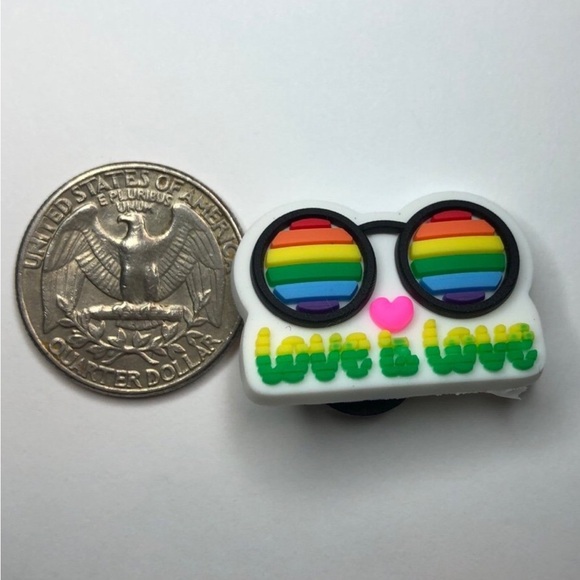 5/$10 Love is love crocs shoe charm - Picture 2 of 2